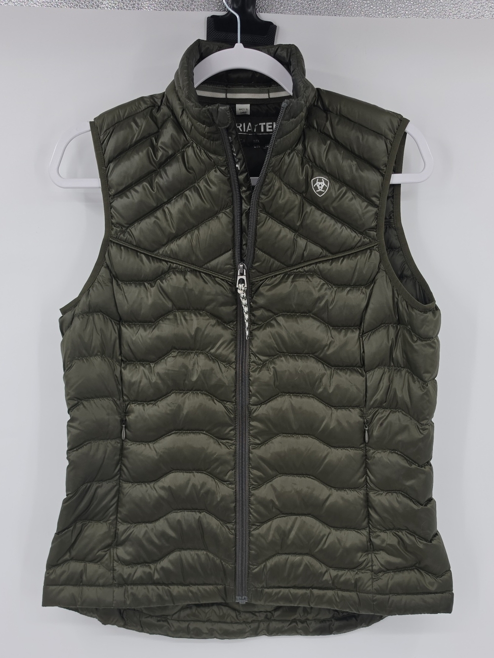 Ariat Olive Quilted Lightweight Puffer Vest